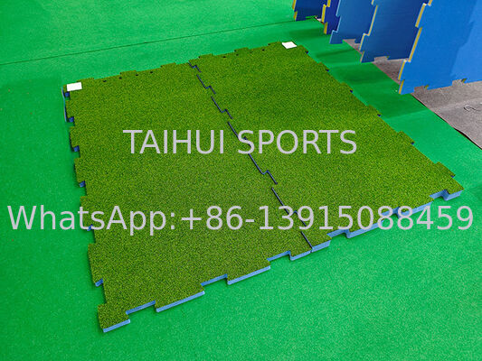 30-80 mm HIC/CFH testé écho absorbant terrain de jeu écho Pad avec une haute perméabilité à l'eau Artificial Grass Puzzle Pad