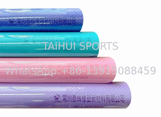 Tapis d'exercice de yoga unisexe épais antidérapant tapis de fitness avec sangle élastique