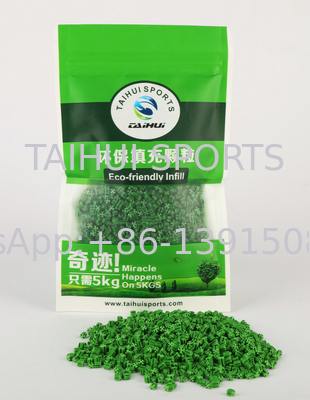 Anti-UV Remplissage d'herbe artificielle par granules TPE Absorption des chocs