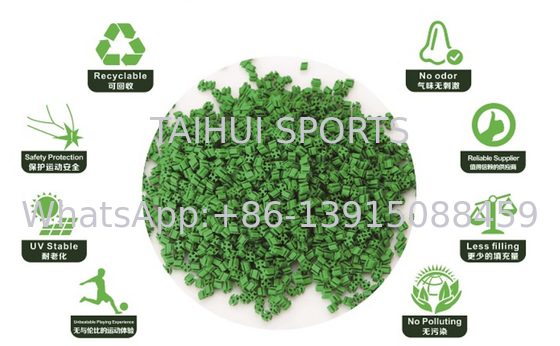 Granule de remplissage FIFA Utilisé dans le système FIFA pour l'herbe artificielle TPE élastomère en plastique thermique à basse densité résistance aux UV T12R