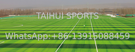 16800 Densité Herbe artificielle respectueuse de l'environnement facile à installer 30 mm 50 mm gazon extérieur pour les besoins du terrain de sport