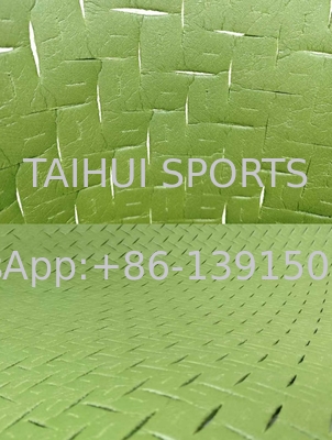 Conception de la coupe du coussin amortisseur pour terrain de soccer / hockey / rugby : excellente résistance à l'eau et absorption des chocs