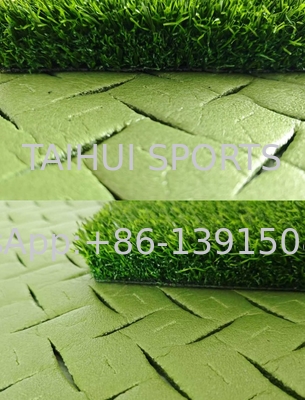 Conception de la coupe du coussin amortisseur pour terrain de soccer / hockey / rugby : excellente résistance à l'eau et absorption des chocs