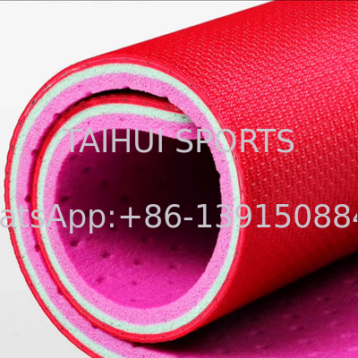 Tapis de sol en caoutchouc en PVC pour cour intérieure 3,5-10 mm épaisseur plancher en PVC sport pour volley-ball badminton tennis salle de danse salle de gym