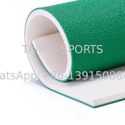 Revêtement de sol sportif intérieur durable pour volleyball, basketball, tennis de table, salle de danse, gymnase