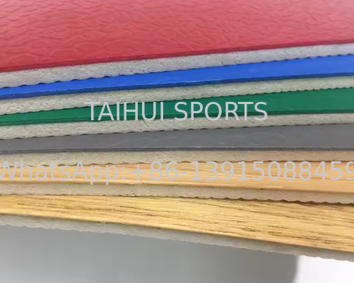 Fabrique Directement Pvc Badminton Roule vers le haut Planchers Vinyle Cour de sport Tapis de sol en caoutchouc Plastique plancher en PVC