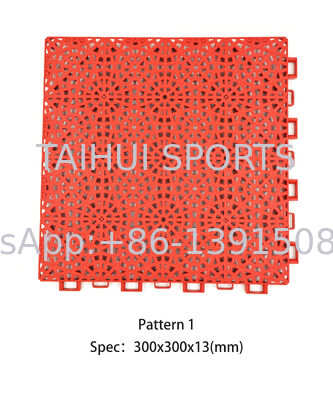Carreaux de sol en PP résistant aux chocs idéaux pour les terrains de sport
