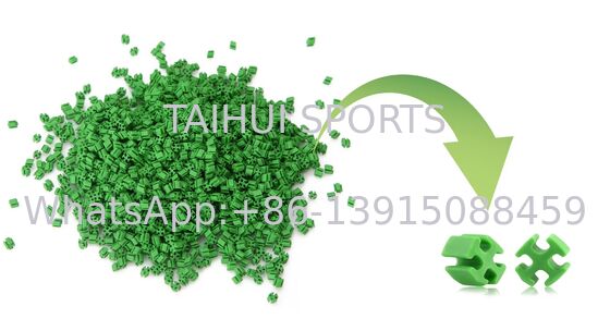 Granulés de remplissage TPE écologique pour système de gazon artificiel avec matériau recyclable, bonne isolation thermique