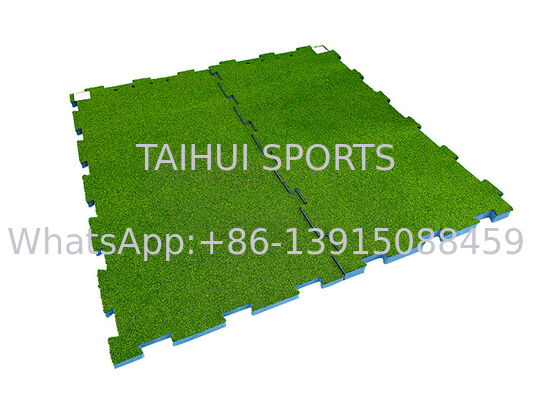 30-80 mm HIC/CFH testé écho absorbant terrain de jeu écho Pad avec une haute perméabilité à l'eau Artificial Grass Puzzle Pad