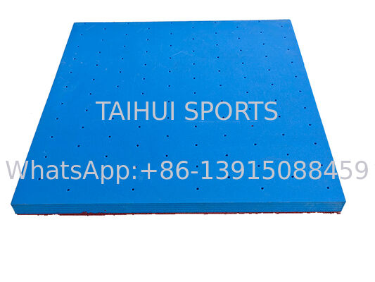 Plaquette de choc en feuille EPDM 20-100 mm Épaisseur Perméabilité à l'eau élevée Mat de sol en caoutchouc absorbant les chocs pour terrain de jeu