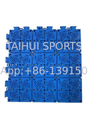 Carreaux de plancher personnalisés pour terrain de sport, carreaux de polypropylène pour terrain de basket-ball