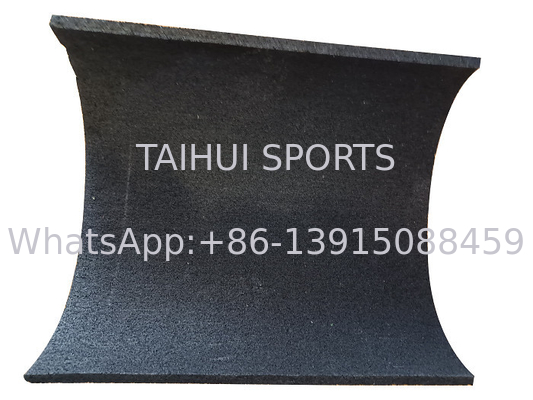 Tapis en caoutchouc granulé SBR noir de 15 mm - Idéal pour les gymnases intérieurs et le hockey