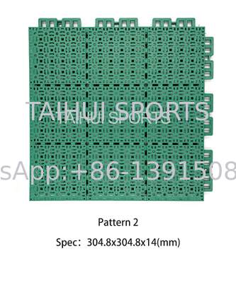 Planchers de sport en polypropylène résistant au feu et écologique à haute résistance à la compression pour les courts de basket-ball et de tennis