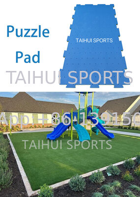 Tapis de sécurité à enroulement en chute douce d'une épaisseur de 10 à 100 mm et coussin de choc pour terrain de jeu assuré HIC et CFH