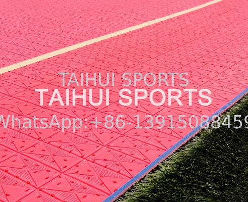 Sous-couche de protection anti-choc standard FIFA et FIFA2024 avec une épaisseur de 10 mm, 12 mm, 15 mm pour une excellente absorption des vibrations sur les terrains de sport