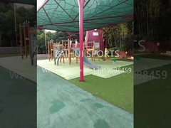 Réservoir de drainage à l'herbe artificielle interlignée sous-couche antidérapant chute douce pour le football / soccer