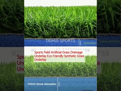 Le terrain de sport sous-couche de gazon artificiel de drainage écologique sous-couche de gazon synthétique