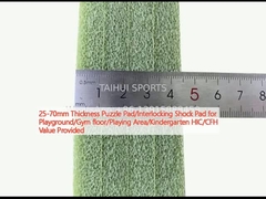 25 à 70 mm d'épaisseur Pad de puzzle/pad de choc interverrouillable pour terrain de jeux/plancher de gym/aire de jeux/école maternelle HIC/CFH