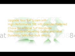 Améliorez votre système de gazon avec des granulés de remplissage TPE hautes performances Choix préféré pour le gazon artificiel dans le monde entier Norme de la FIFA Offrant qualité et valeur Durabilité, sécurité, faible densité de masse