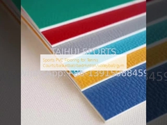 Revêtement de sol en PVC sportif pour terrains de tennis/basketball/badminton/volley-ball/gym