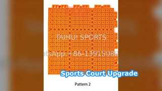 Revêtement de sol sportif durable Drainage facile à installer